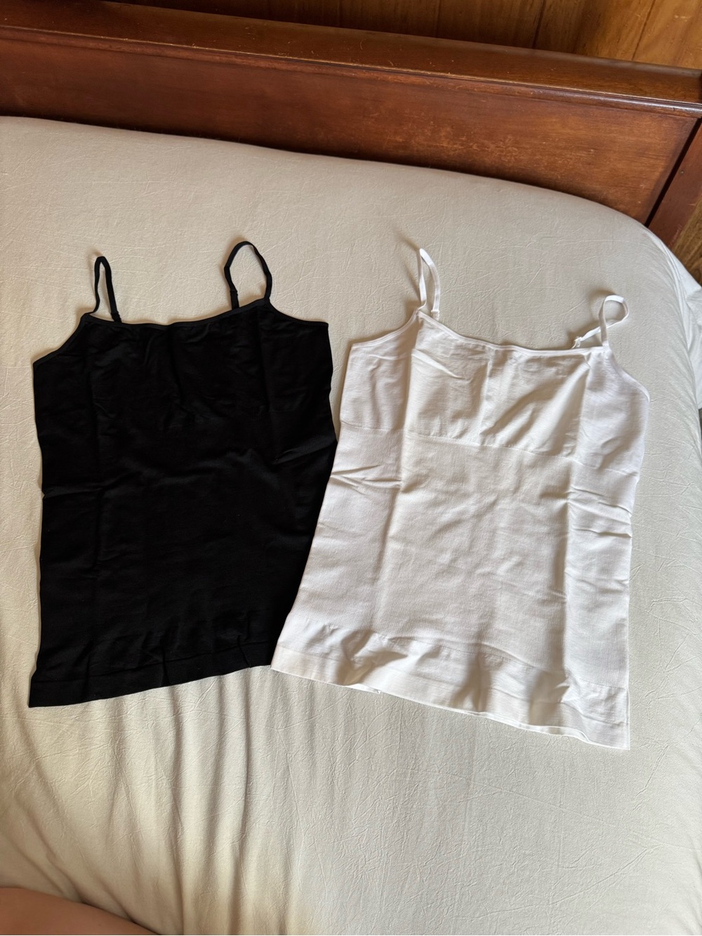 Body Illusions by Avon Black & White Women's Camisole Pair